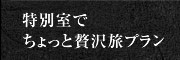 特別室でちょっと贅沢旅プラン